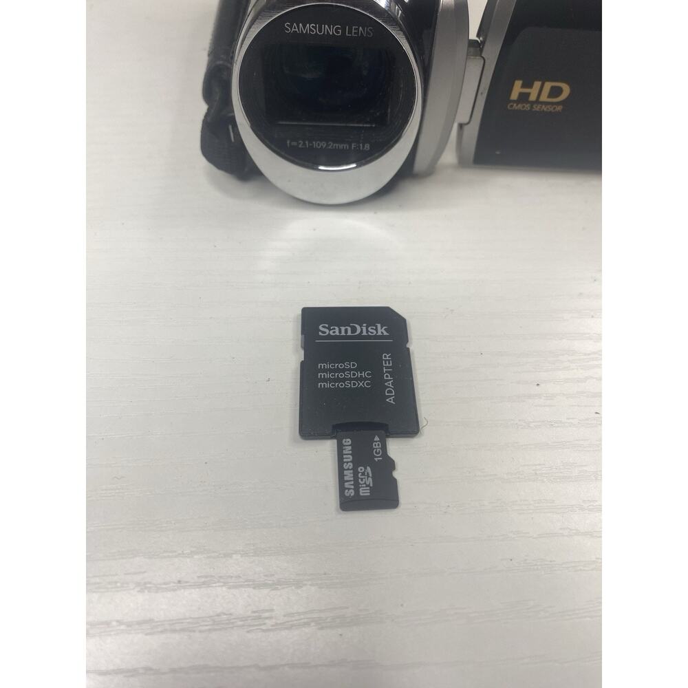 Samsung HMX-F90 HD Camcorder Handheld Video Recorder Camera W/ Battery & Sd - Picture 7 of 8